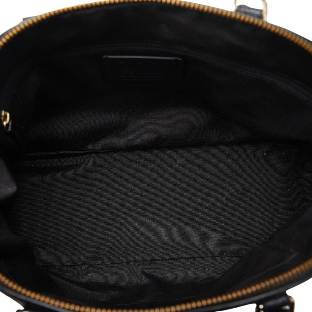 COACH Sierra Satchel Handbag F57524 Black Leather Women's - Picture 5 of 8